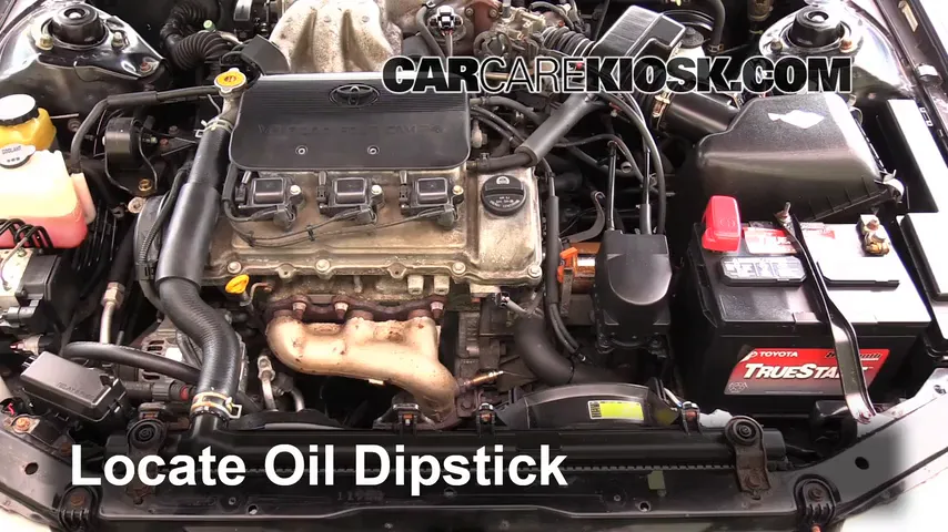 1998 Toyota Camry XLE 3.0L V6 Oil Check Oil Level